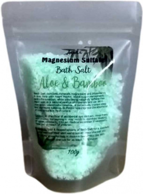 100G Bath Salt - Aloe & Bamboo