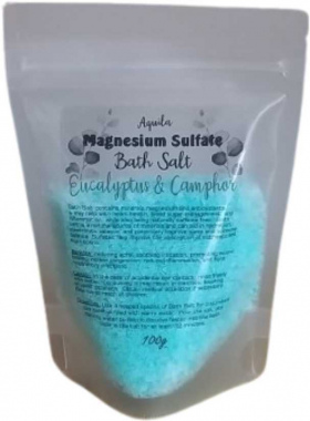 100g Bath Salt - Eucalyptus & Camphor