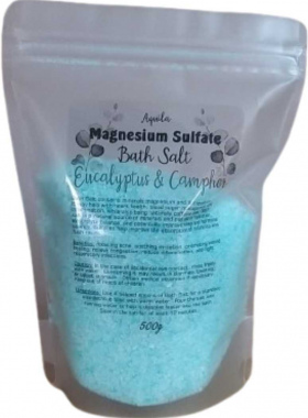 500g Bath Salt - Eucalyptus & Camphor
